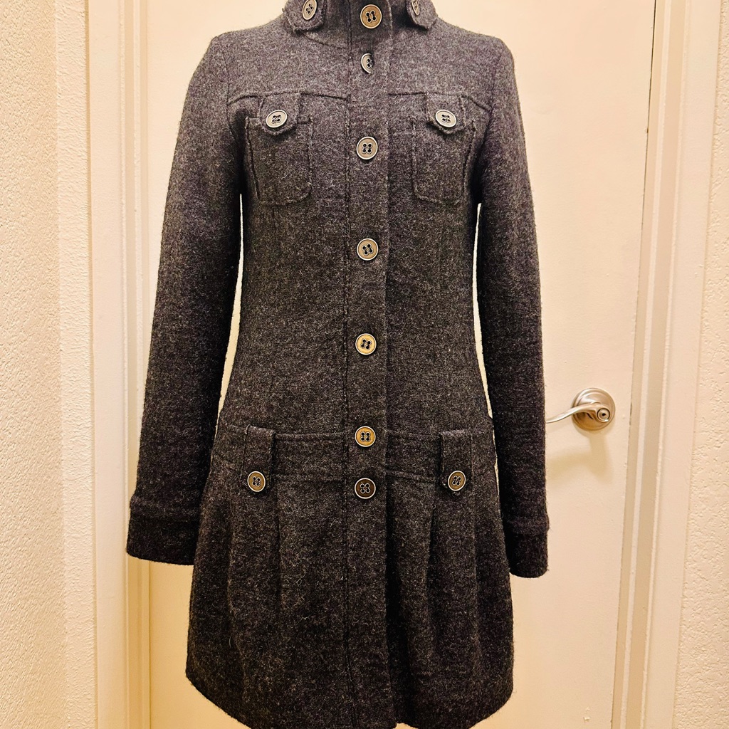 Dex Dark Gray Women's Pea Coat
